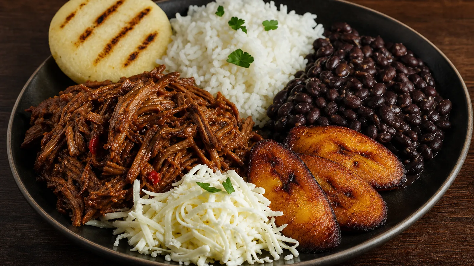 Pabellón criollo preparado para pedir con Autana